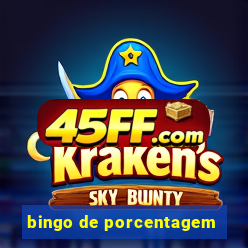 bingo de porcentagem